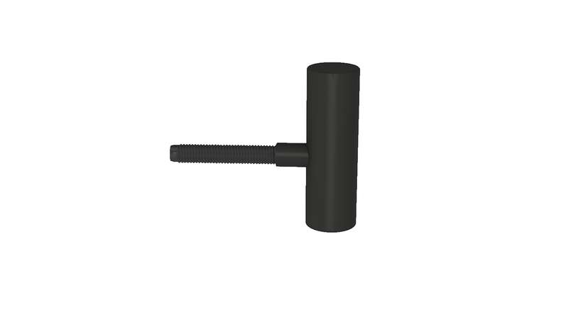 planeo Paumelle standard 2 pcs. noir mat (2 pcs.)