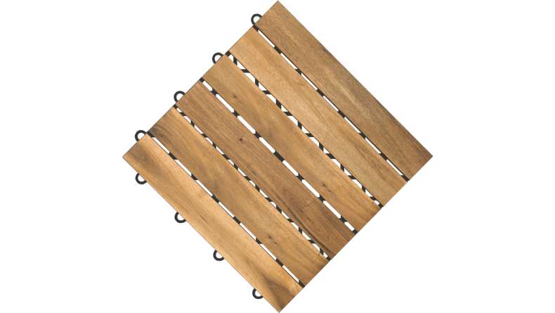 planeo carreau de terrasse en bois - Acacia 30x30 cm - 5 pcs.