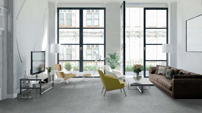 planeo Stratifié - QUADRAIC Relief White Supermatt