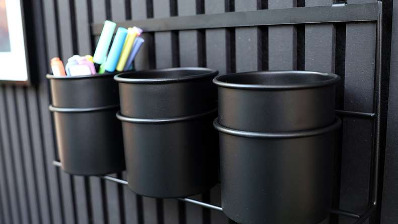 planeo Rangement - noir 3 pcs. Gobelets avec support
