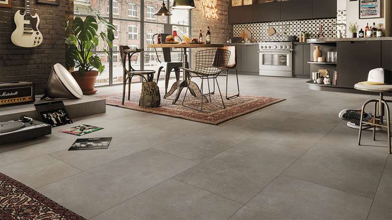 Sol design MEISTER Dryback-Vinyl DB 155 - 20212 Industrial rock structure à pores de pierre (400058-0914457-20212)