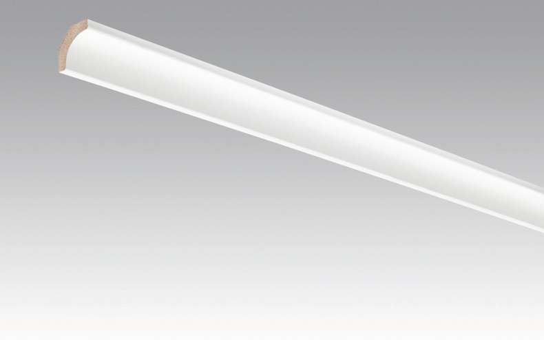 Plinthes MEISTER plinthes à gorge Uni blanc brillant DF 324 - 2380 x 22 x 22 mm