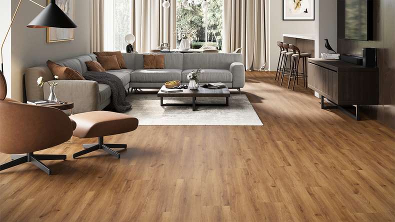 planeo Vinyle à clic rigide - GRANDline Nature Oak Brown | Isolation phonique intégrée (NF-GL-702-N)