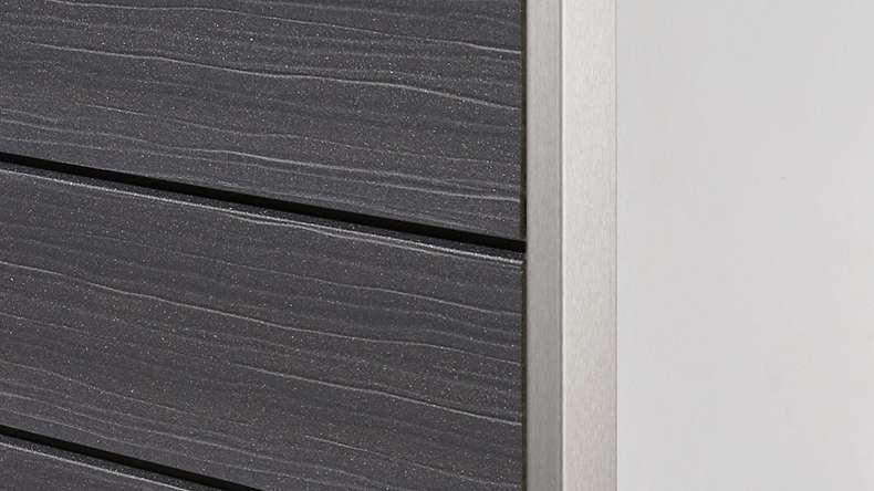 planeo Fassado - bardage composite façade gris basalte Prime XXL 4 m