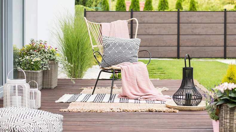 planeo Gardence Resistant - profilé individuel imitation bois 180 x 45 x 8mm
