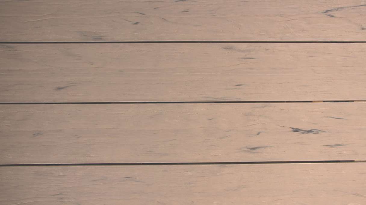 planeo TitanWood - lame massive 4m brun-gris vieilli/brûlé
