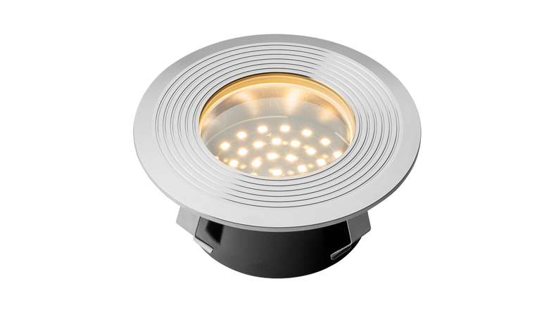 planeo Éclairage de jardin 12V - Lampe LED à encastrer Onyx 90 RS - 1.5W