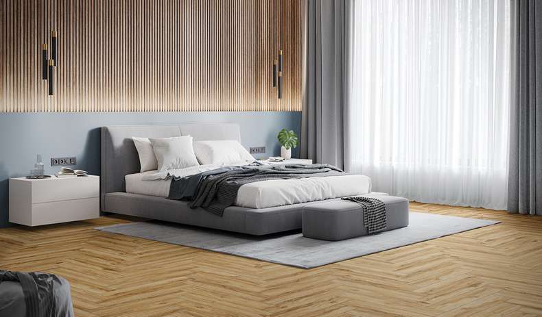 planeo Sol PVC clipsable - Herringbone Riley Oak (100P1004HB)