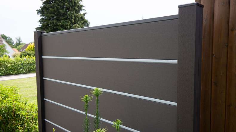 planeo Gardence Deluxe - Clôture composite Premium Anthracite