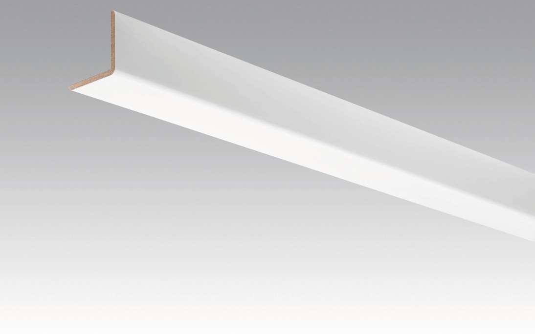 MEISTER Plinthes plinthes d'angle blanc à peindre DF 2222 - 2380 x 33 x 3,5 mm