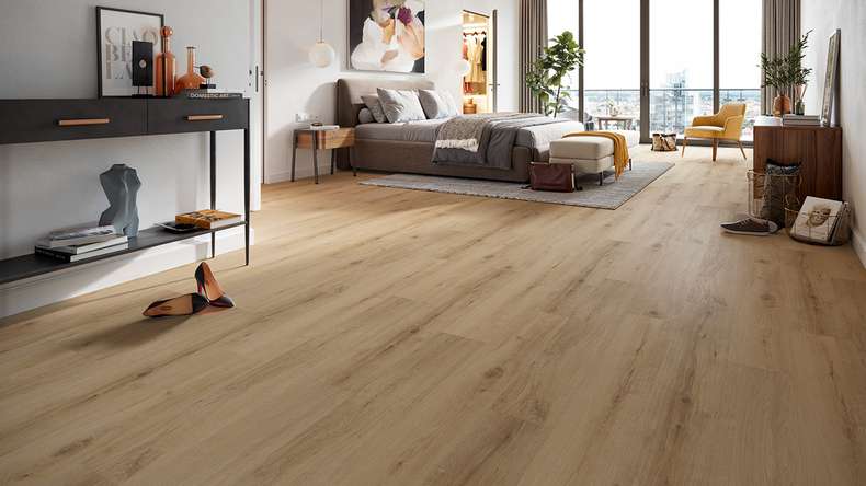 planeo Vinyle à clic rigide - HOMEtec Basic 30 IXPE Classic Oak | Isolation phonique intégrée (RP-E30-2)