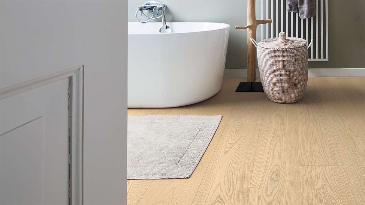 Plancher en bois MEISTER Lindura HD 400 - 08919 Chêne naturel albâtre ultra-mat 2200 x 270 x 11 mm (500214-2200270-08919)