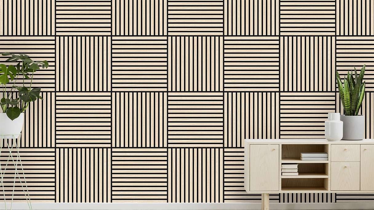 planeo Panneau acoustique - MixWall Timber Touch Althea Oak 52 x 52 cm | Placage en bois véritable (PLMW-10011A)