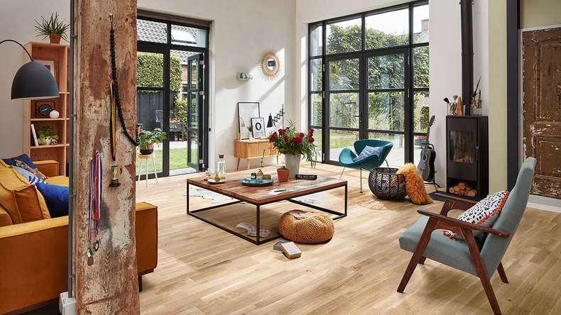 MEISTER Parquet - Longlife PC 200 Chêne animé blanc vintage (5222009042)