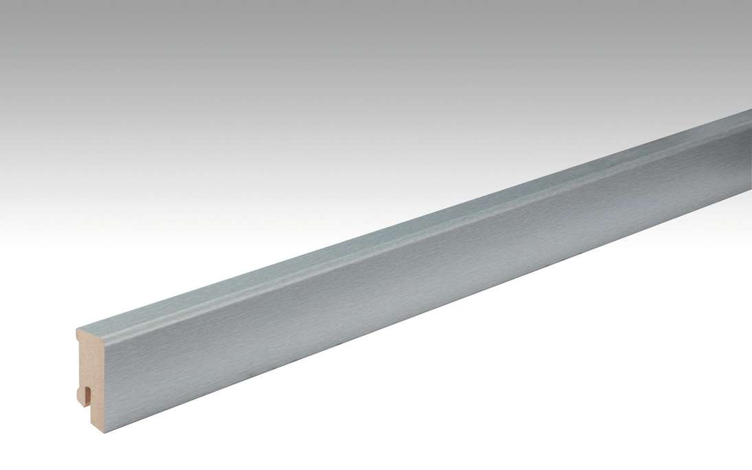 Plinthes MEISTER en acier inoxydable DF 063 - 2380 x 38 x 16 mm