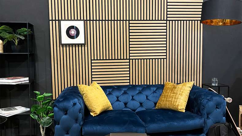 planeo Panneau acoustique - MixWall Timber Touch Flare Oak 52 x 52 cm | Placage en bois véritable (PLMW-00011A)