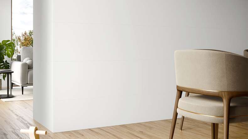 planeo Revêtement mural plastique - Wall&Floor Design White supermatt