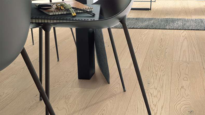 MEISTER Sol en bois - Natureflex HD 100 Chêne animé blanc crème 20014 | Apparence authentique (500139-2200210-20014)