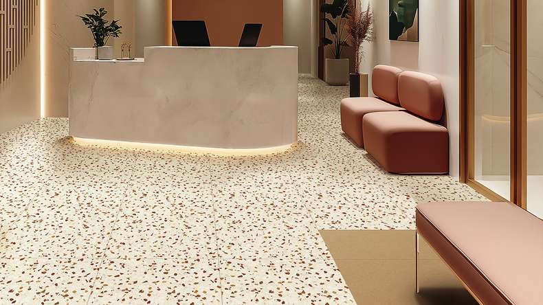 Gerflor vinyle adhésif - Creation 70 Chips Amber