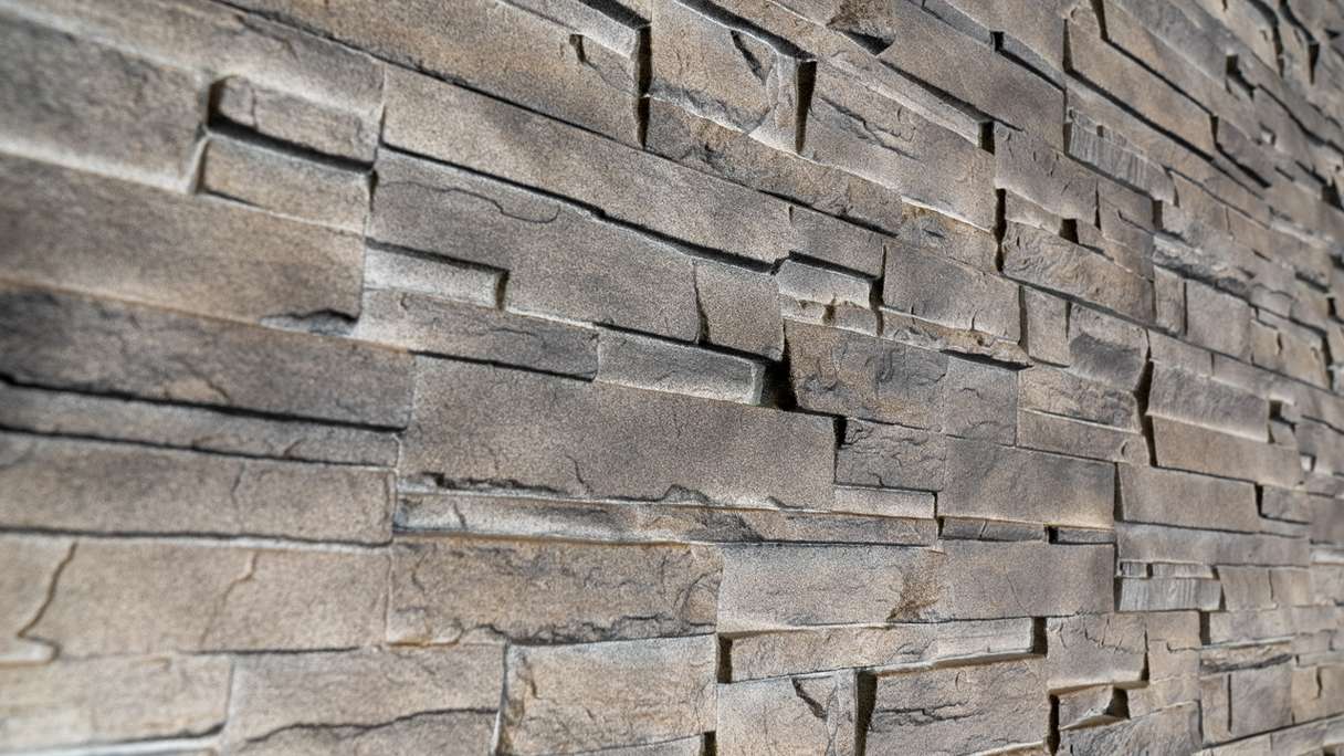 planeo revêtement mural  aspect pierre - NovikStone DS Silex Flint - 1054 x 334 mm