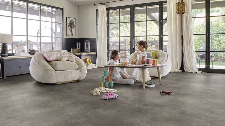 Revêtement Gerflor CV - TEXLINE Nature 2380 Leone Charcoal