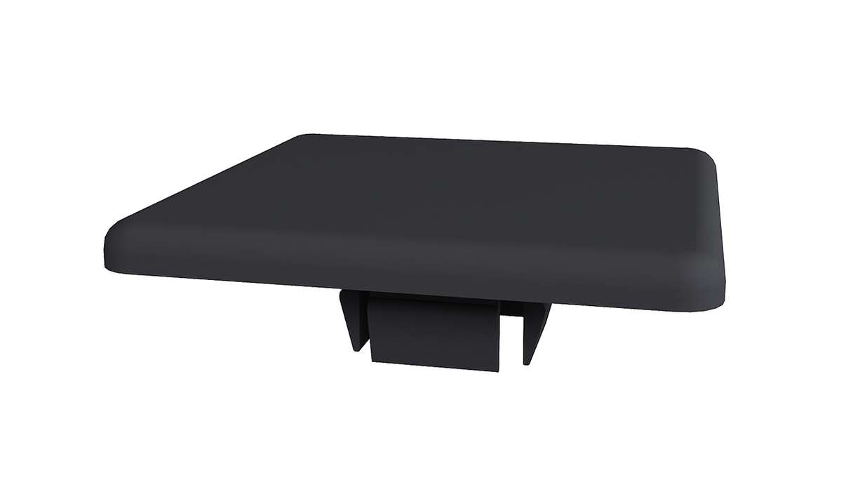 Poteau en aluminium planeo, avec capuchon de poteau