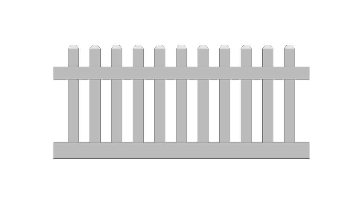 planeo Privara - PVC Clôture de jardin à emboîter Blanc - Résistant aux UV | 180 x 80 cm