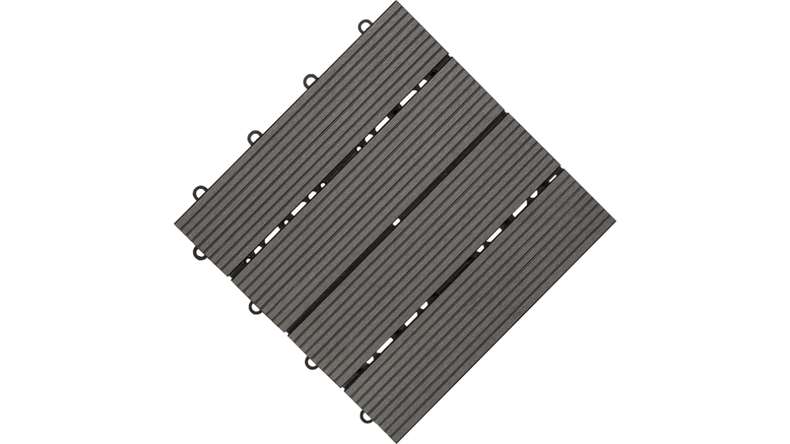 planeo carreau terrasse composite - anthracite 30x30 cm - 6 pcs.