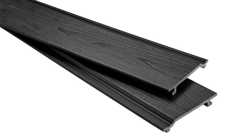 planeo NOVA - Panneau de façade WPC CoEx Classic Noir 2,90 m