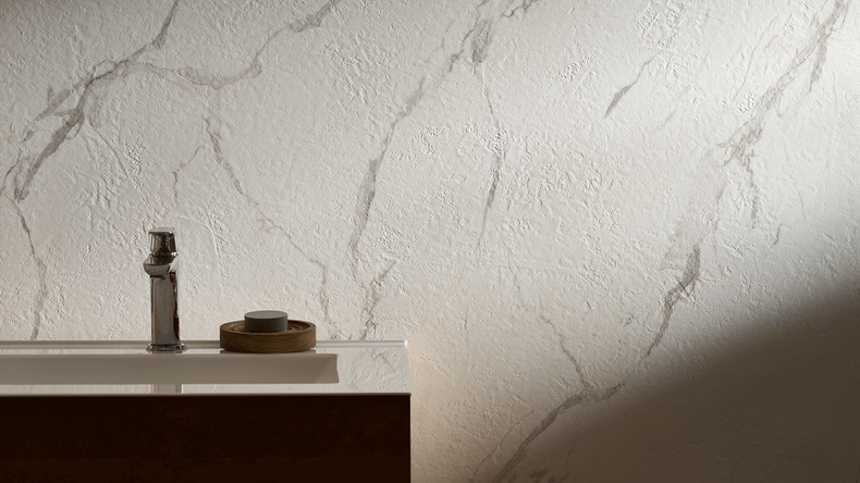 Revêtement mural SPC planeo - CeraRock Tile Carrara Marble XL 280 x 117,5 cm