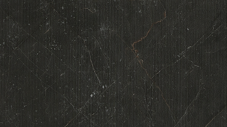 Revêtement mural SPC planeo - CeraRock Tile Stripes Black Slate XL 280 x 117,5 cm
