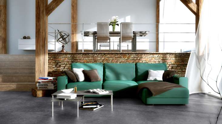 Gerflor revêtement de sol CV - PRIMETEX LEONE ANTHRACITE 2m