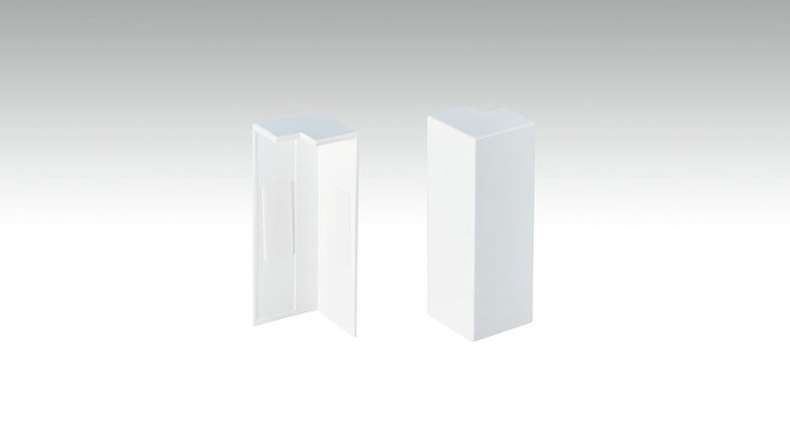 Coins extérieurs auto-adhésifs pour plinthe F100202M Modern White 18 x 80 mm