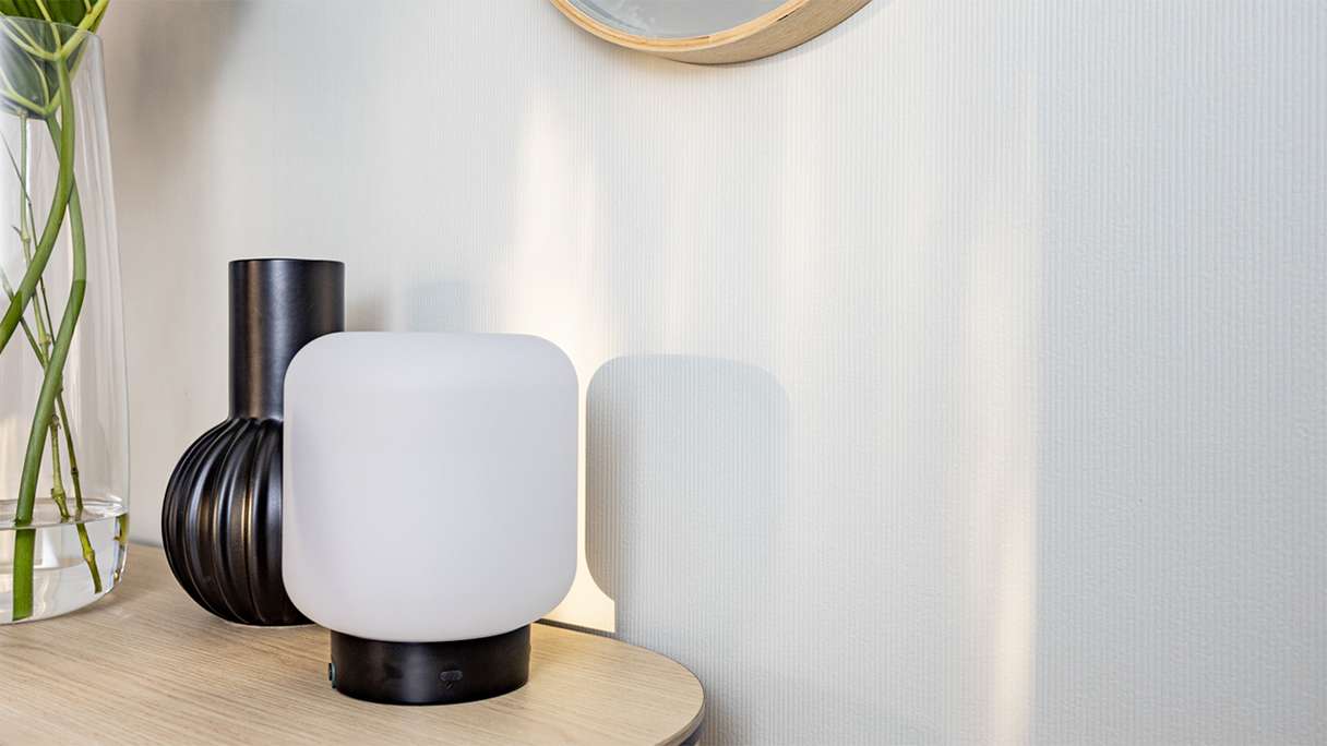 planeo Revêtement mural SPC - CeraRock Tile Stripes Concrete Cream 120 x 60 cm