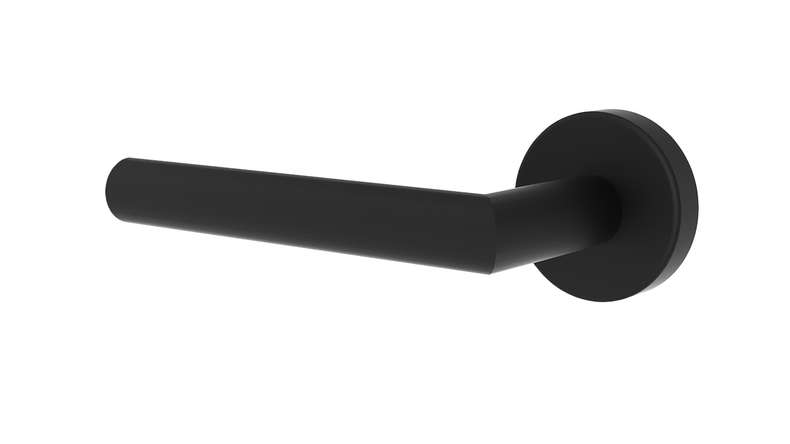 planeo Poignée de porte Edelwerk EasyLock NEO noir mat | Sans trou de serrure