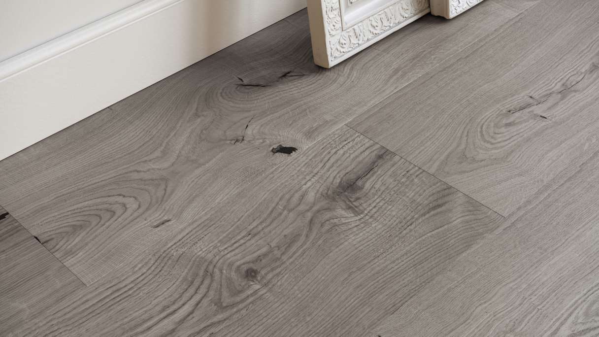 SKAVA rigide Sol PVC clipsable - Home Grey Oak | isolation phonique intégrée (LO-1090)