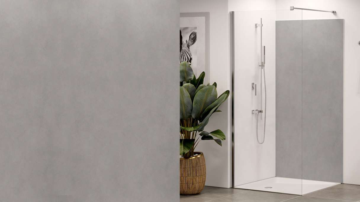planeo Wallboard - Concrete Grey Matt - différents formats