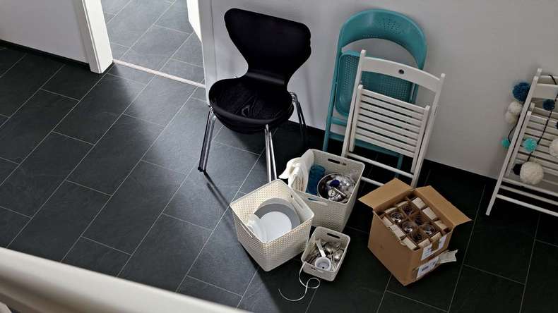 MEISTER Stratifié - MeisterDesign LB 150 Ardoise anthracite 6137 | Made in Germany (600003-0857398-06137)