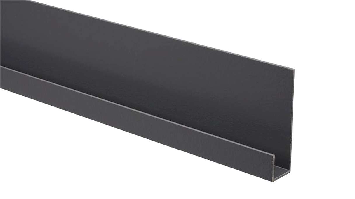 Trespa Proface profilé d'extrémité - Slate Ebony 3000 mm