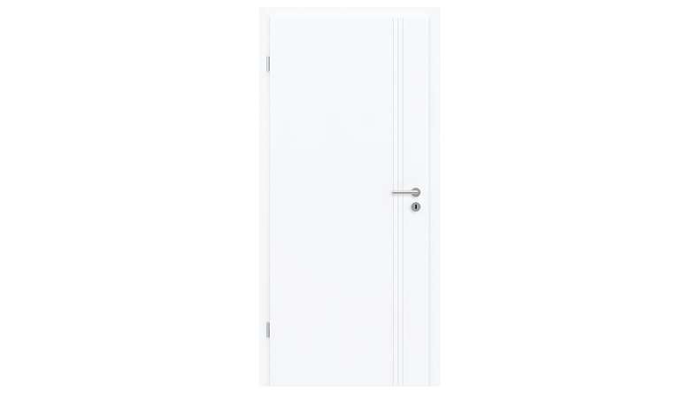 planeo Porte intérieure design PUREA Vivo 6 laque blanche 9003 chant design | laqué - 1985 x 610|735|860|985 mm