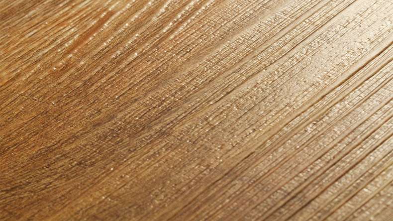 planeo Vinyle à clic rigide - FlexCore 55 Caramel Oak | Isolation phonique intégrée (plfc-5301FS55)