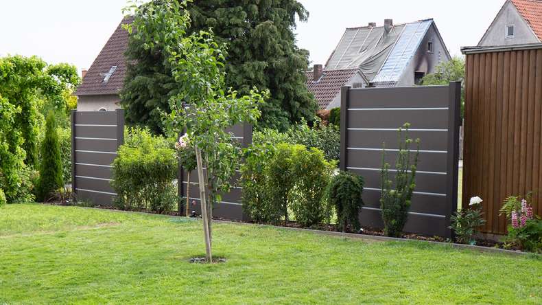 planeo Gardence Deluxe - Clôture composite Premium Anthracite