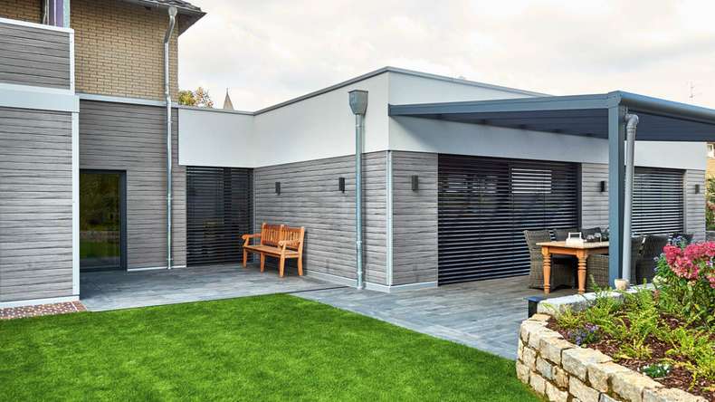 planeo Fassado - bardage composite façade gris graphite