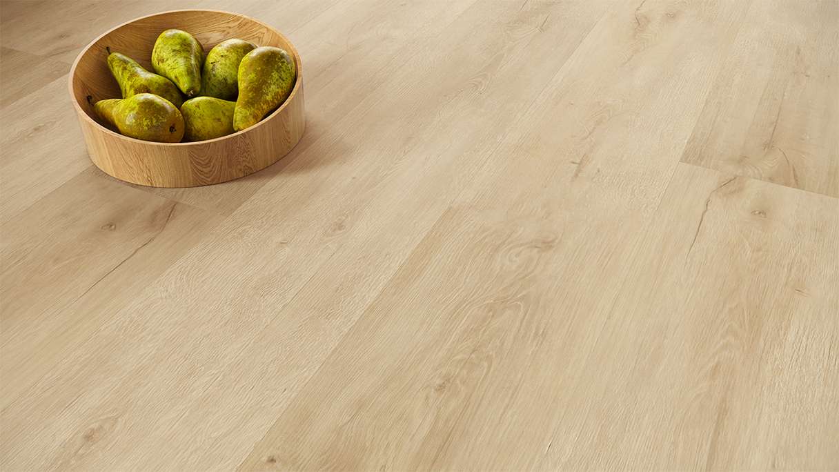 planeo Vinyle à clic rigide - SolutionX 2in1 BigSize Château Oak Plancher XL de 1,83 m de long | Isolation phonique intégrée (ECF-BS-83)