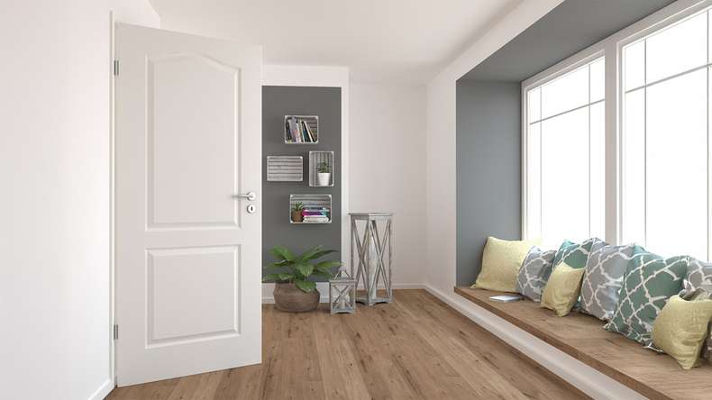 planeo Porte intérieure de style maison de campagne VELA Casa 2F A laque blanche 9010 chant arrondi | laqué - 1985 x 610|735|860|985 mm