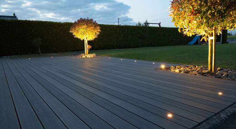 TitanWood Kit complet - 3m structure en bois massive gris clair 9,2m² compris UK alu