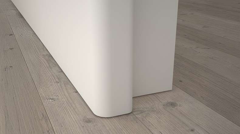 planeo Porte intérieure VELA Calma blanc 9010 chant arrondi | SMH - 2110 x 610|735|860|985 mm