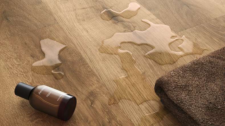 planeo rigide Sol PVC clipsable - SolutionX 2in1 Chêne brun naturel | Isolation phonique intégrée (ECF-0086)
