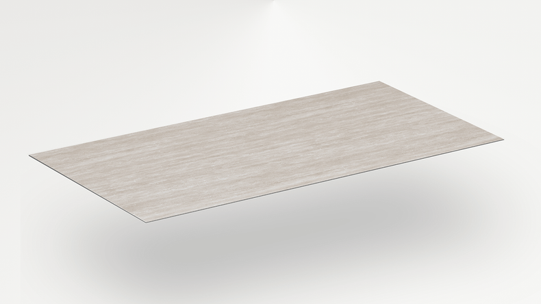 Revêtement mural SPC planeo - CeraRock Tile Stripes Light Travertine XL 280 x 117,5 cm