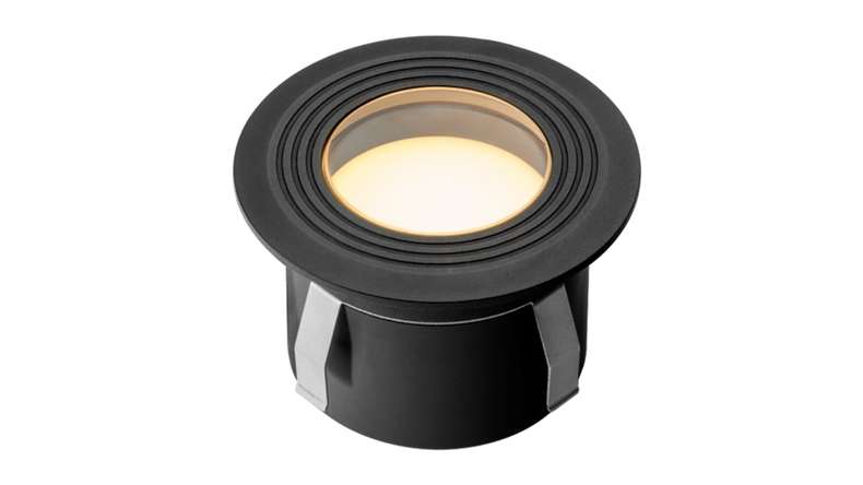 planeo Éclairage de terrasse 12V - Lampe LED encastrée Onyx 60 RA - 1W 23Lumen